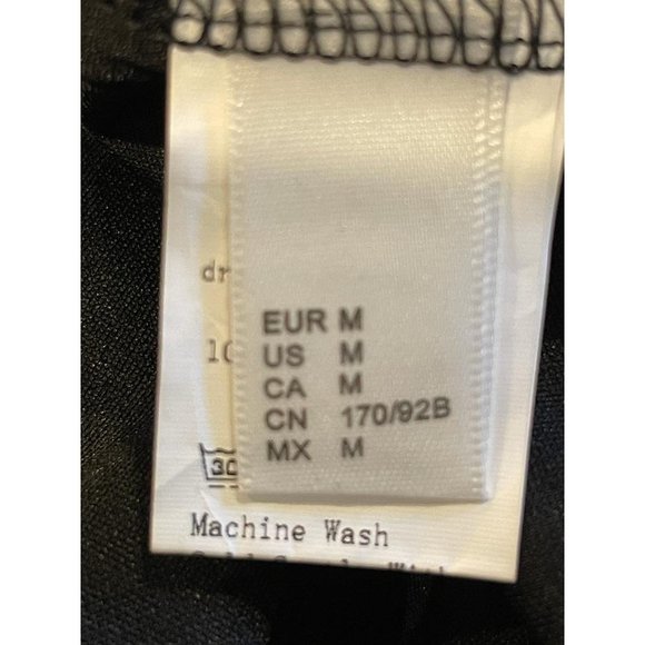 Womens Cold Shoulder Dress Round Neck Back Keyhole Black Size Medium - Picture 8 of 10